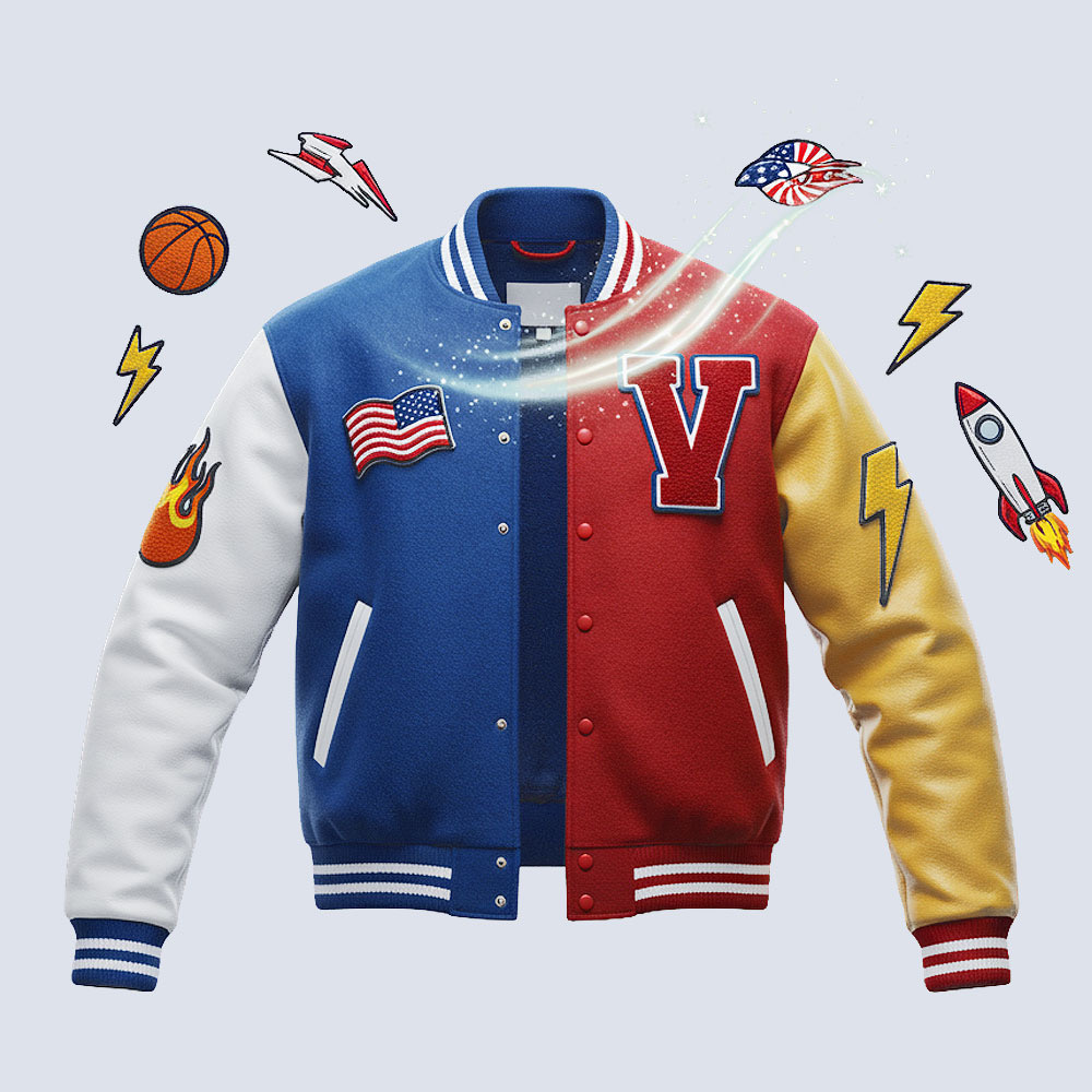 Customizable varsity jacket with premium materials