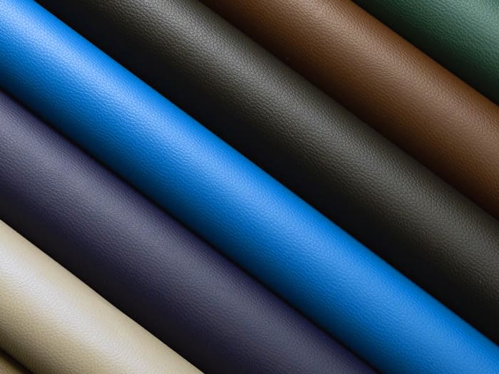 Vegan faux leather fabric for eco-friendly varsity jackets