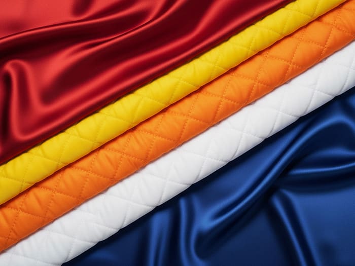 Polyester satin quilted lining options for Clothoo jackets