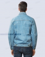 Custom Denim Jacket For Mens Back