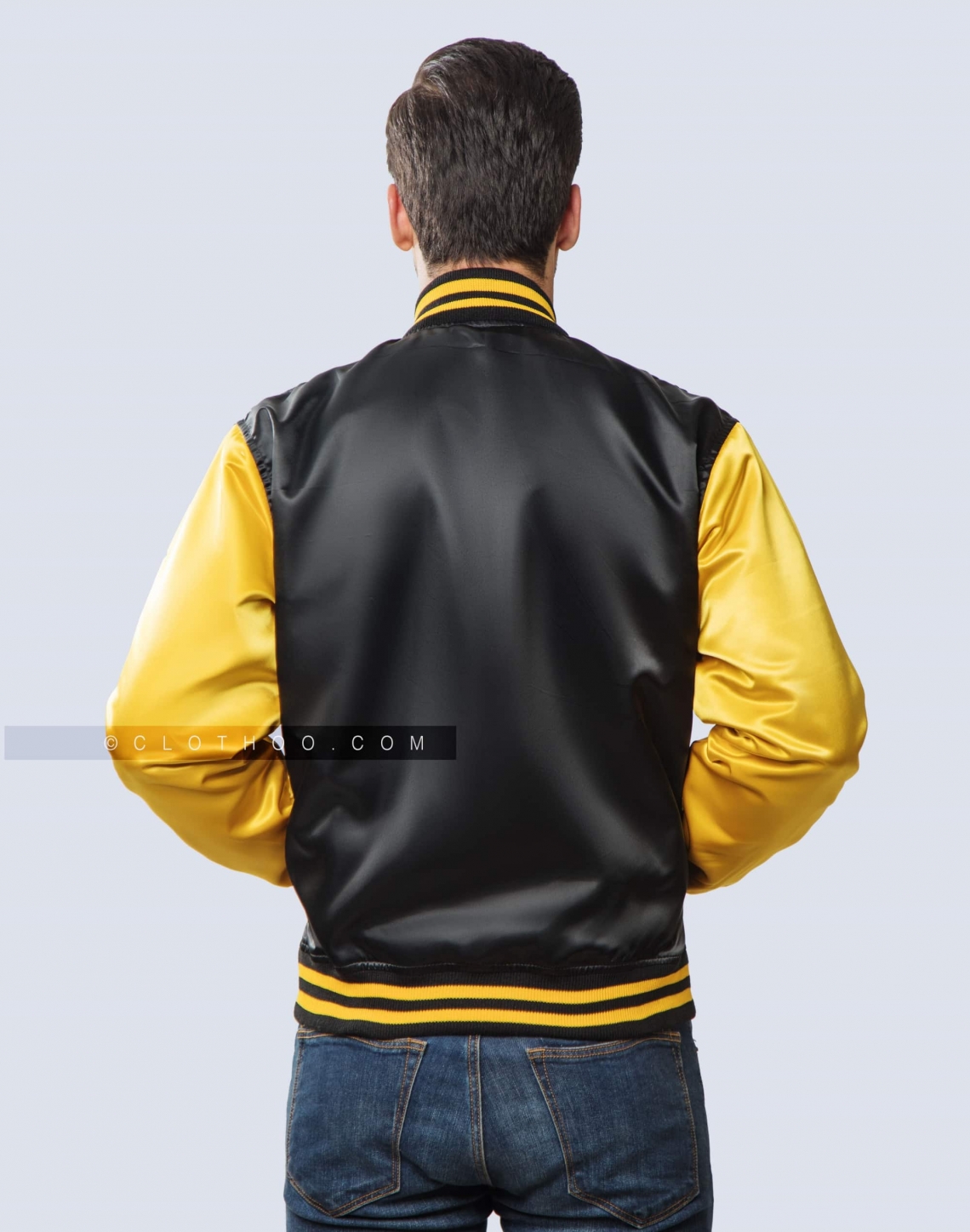 Satin Varsity Jackets Women Back