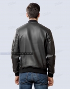 Black Sheep Leather Bomber Jacket Back