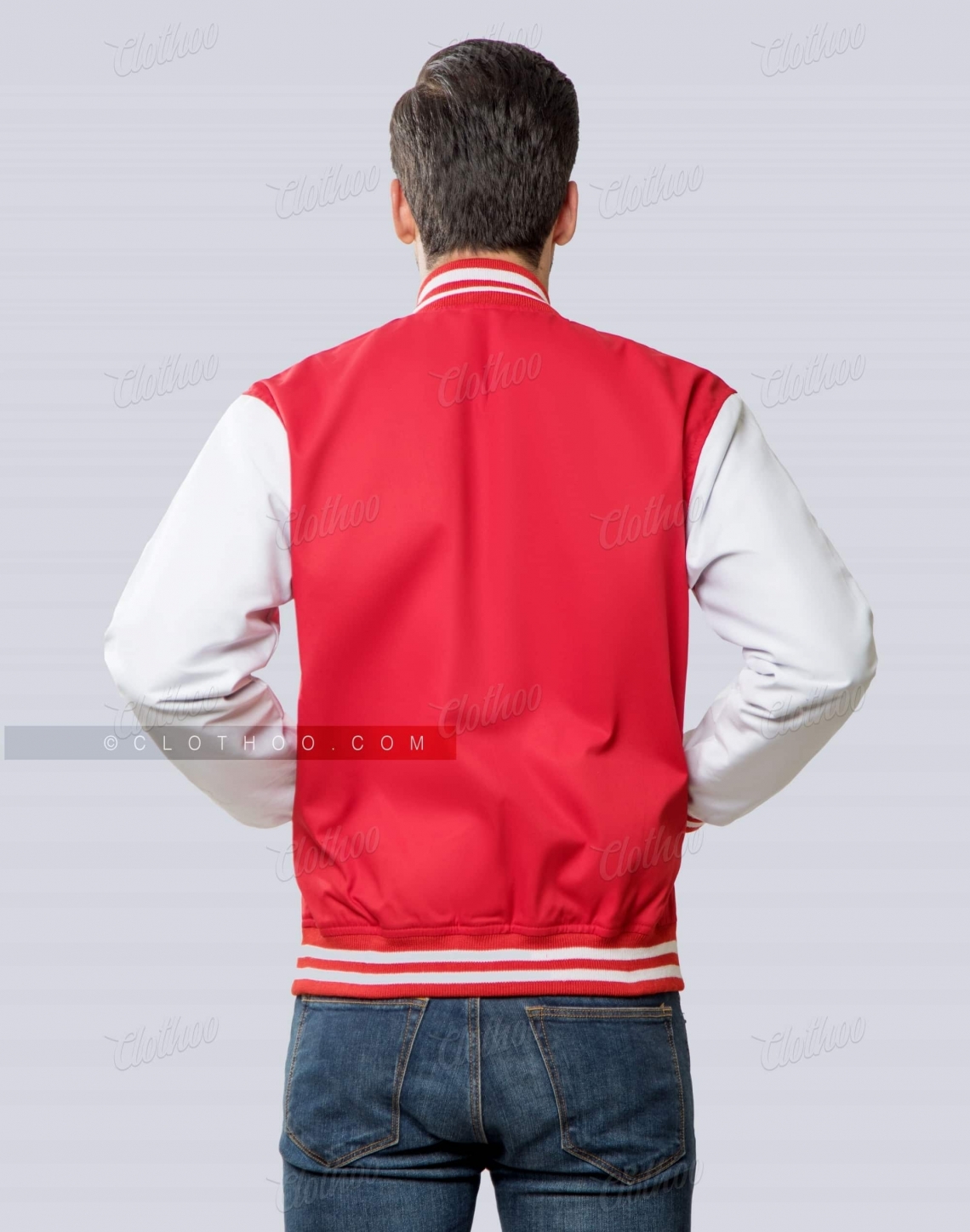 Twill Varsity Jacket Baseball Teams Back
