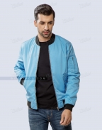 Cotton Twill Bomber Jacket For Men Casual