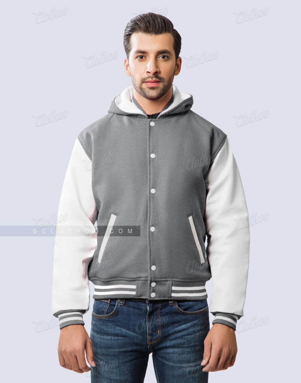 High School Varsity Jacket with Hoodie