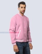 Baby Pink Wool Varsity Jacket Steven Universe Bomber Jacket