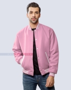 Baby Pink Wool Varsity Jacket Steven Universe