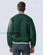 Michigan State Dark Green Letterman Jacket