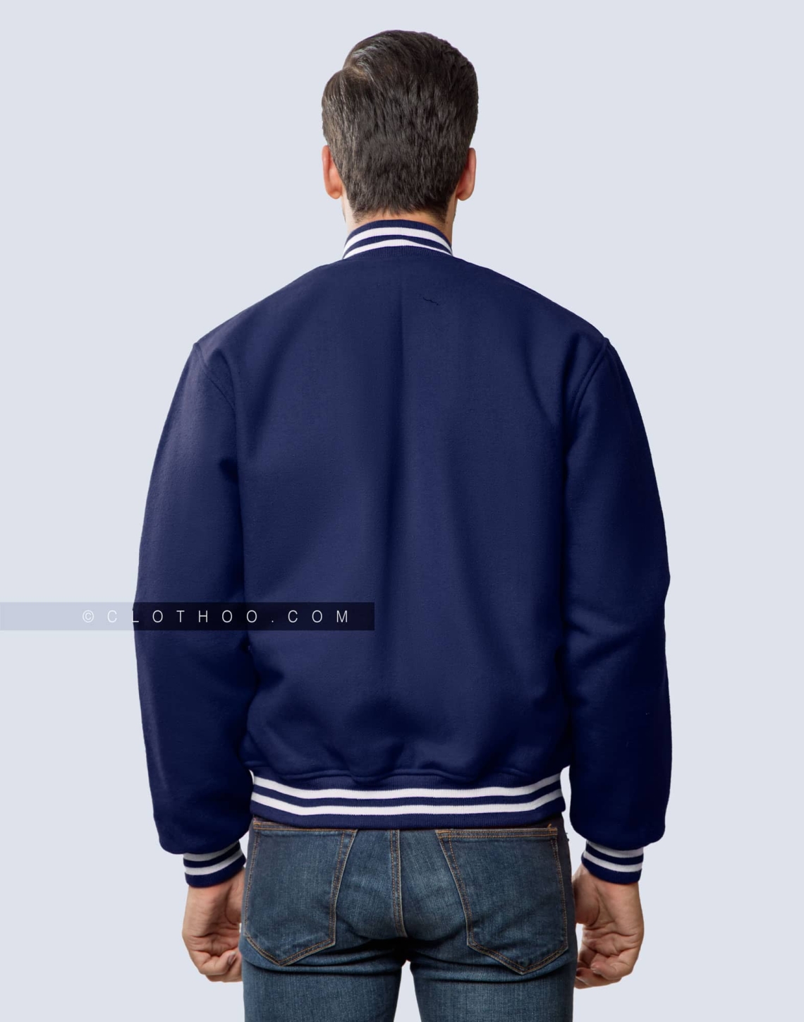 Navy Blue Letterman Jacket Girls