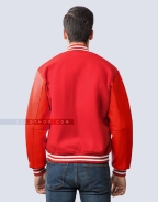 Wool Leather Bulldog School Letterman
